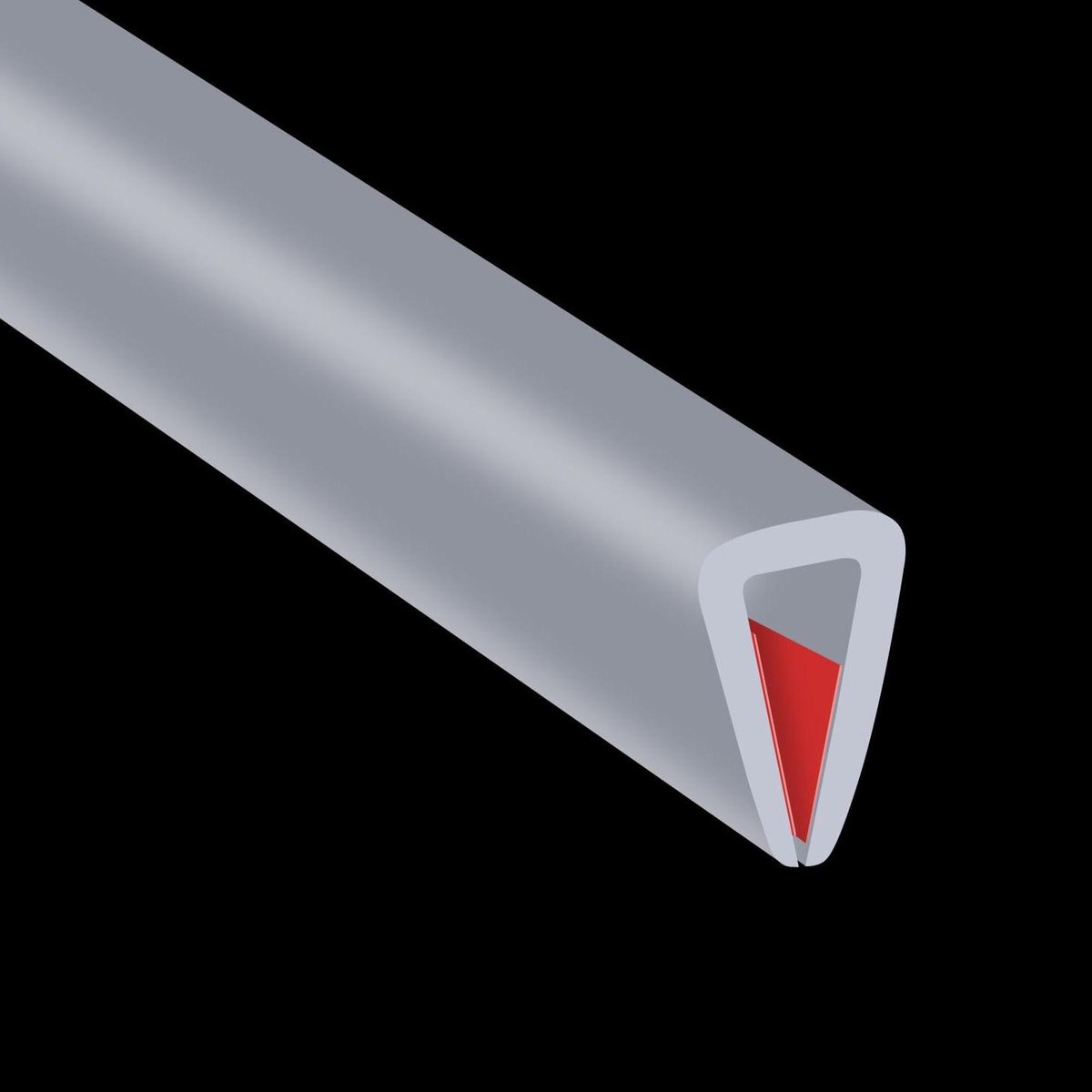 Rubberen Rand Bescherming - U-profiel Strip - Rand Afwerken - Zelfklevend EPDM - 6 meter -