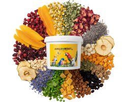 Fruit & kruidenmix | papegaaiensnack | papegaaienvoeding | papegaaieneten