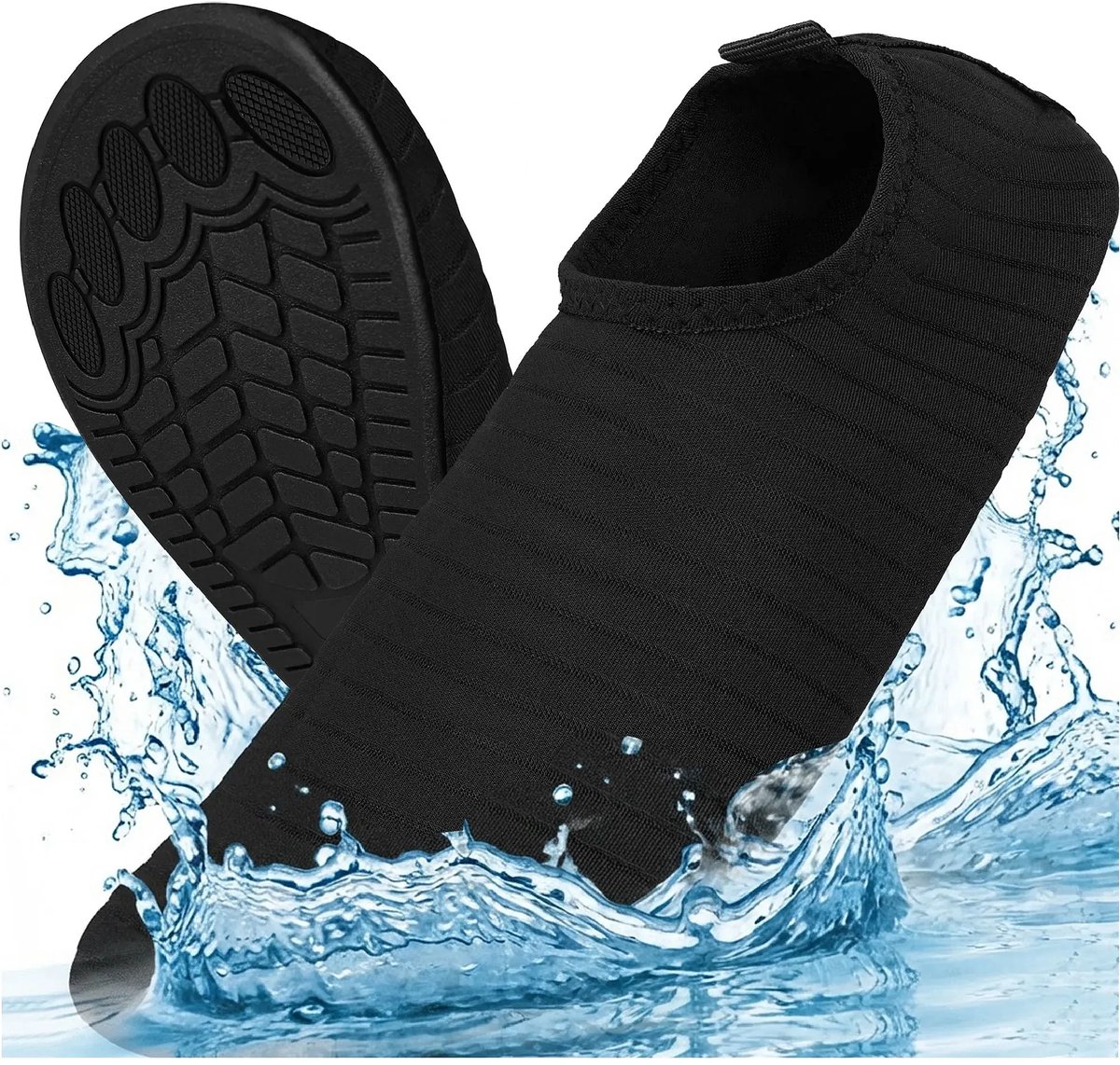 Trizand Zwarte waterschoenen maat 40 met antislip zool en sneldrogende pasvorm