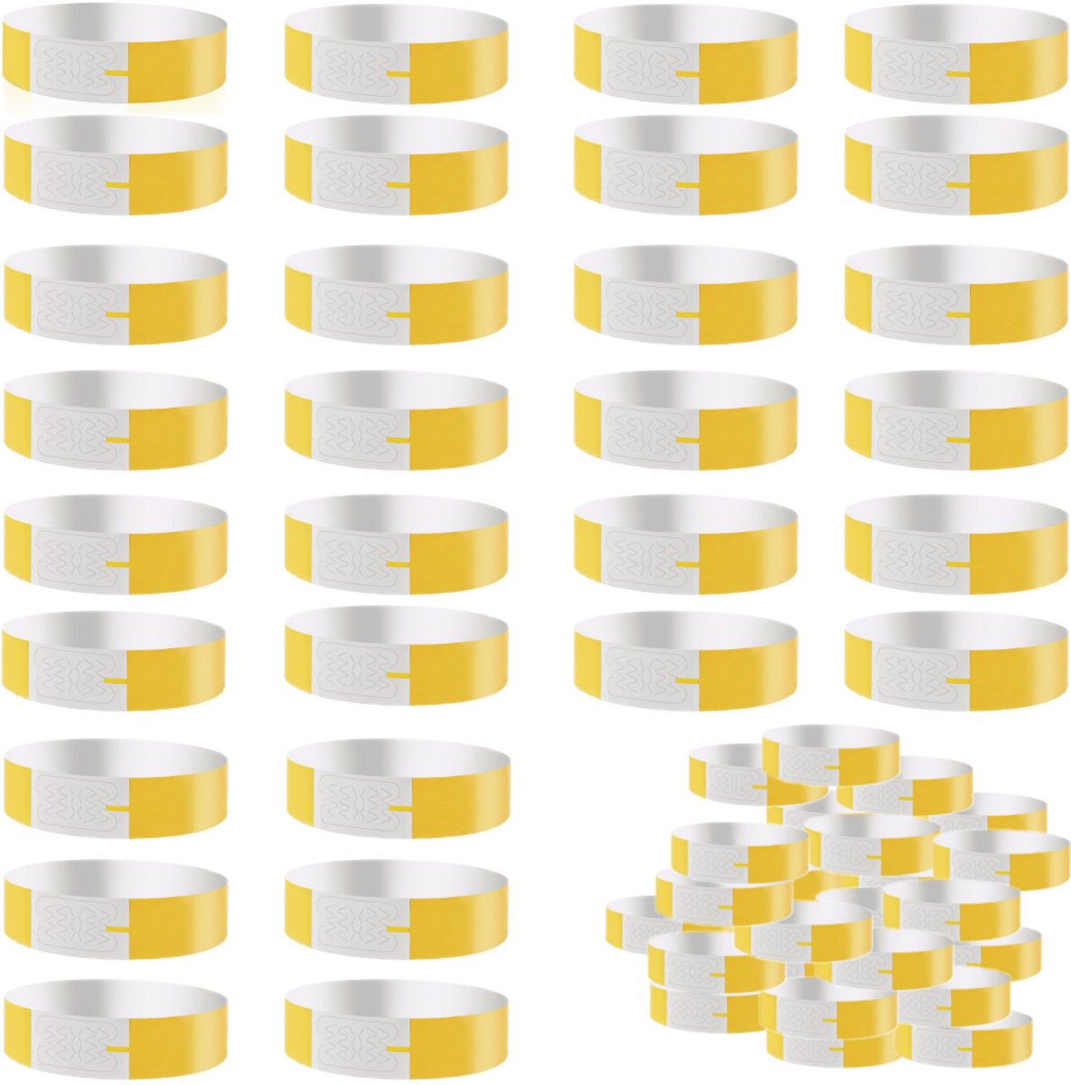longziming -Event Armband - Toegangsbandje - Polsband - Waterbestendig Design - Eenmalige Veiligheidssluiting - Synthetisch Papier - Kleurgecodeerd Systeem - Snelle Visuele Identificatie - 100 Stuks