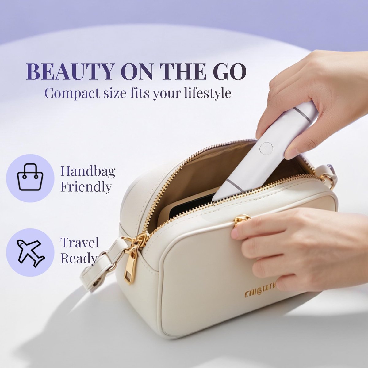 Namajunas - Ladyshaves voor vrouwen - Ladyshave oplaadbaar - Trimmer Vrouw Intiem - 2 in 1 Elektrisch Scheerapparaat - Bikinilijn - Oksels - Benen - Gezichtshaar - Ontharingsapparaat - Nat en droog - Wit — afbeelding 3