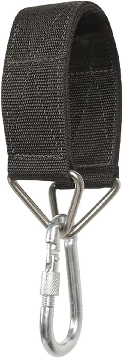 Schommel Ophangset - Boomhaken Riemen - Buiten Ontspannen - Weerbestendig Webbing - 30 x 5 cm - Zwart