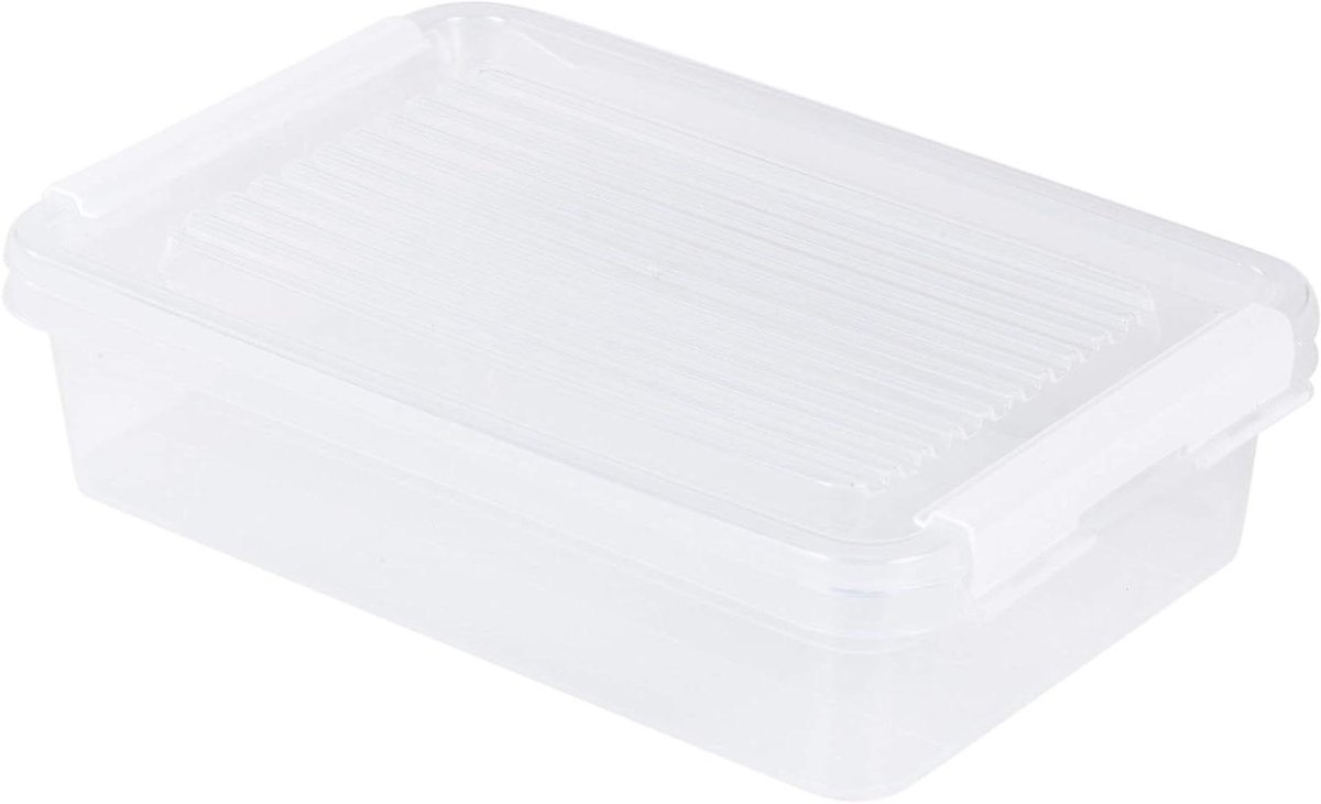 Voedsel Bewaardozen - Opslagcontainers Keuken - Voedsel Bewaren - Magnetron Vriezer Vaatwasser - 4 x 1800ml - Transparant