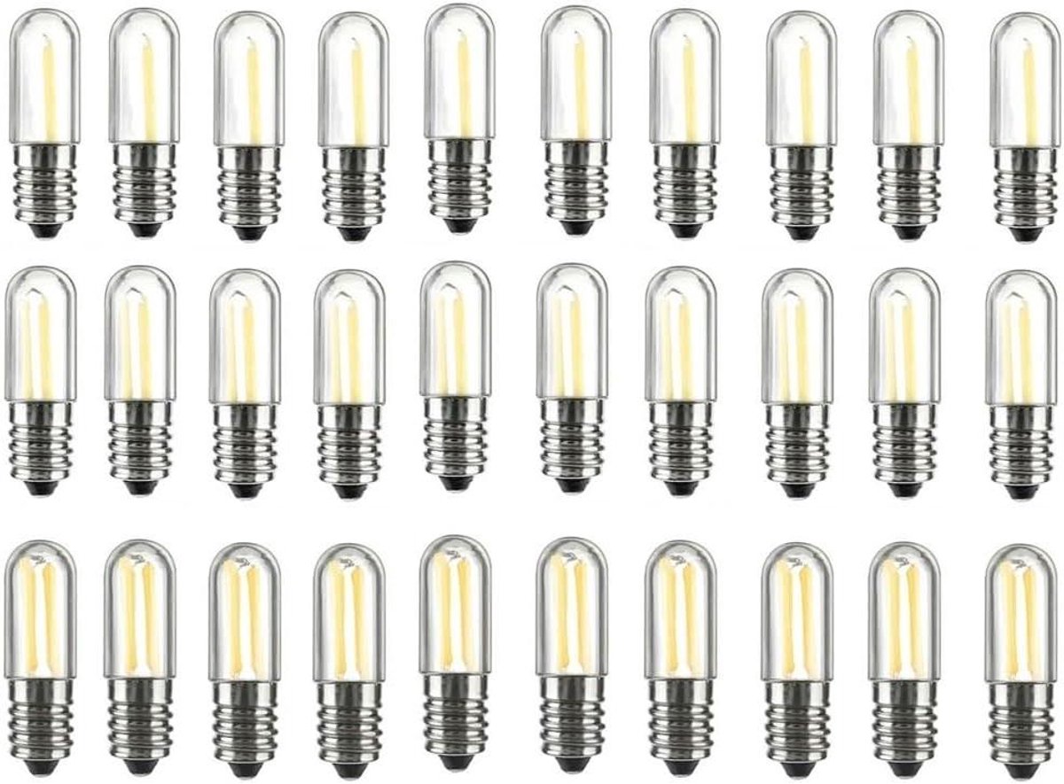 LED Gloeilampen - Mini COB Lampen - Huisverlichting - Energiebesparend - 20-Pack - Warm Wit