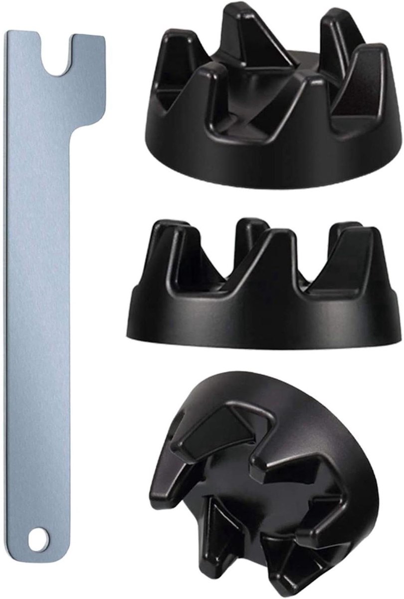 Blenderkoppeling Vervangingsset - Reserveonderdeel Mixer - Keukenapparatuur Reparatie - Duurzaam PP Materiaal - 36mm Buitendiameter - Zwart