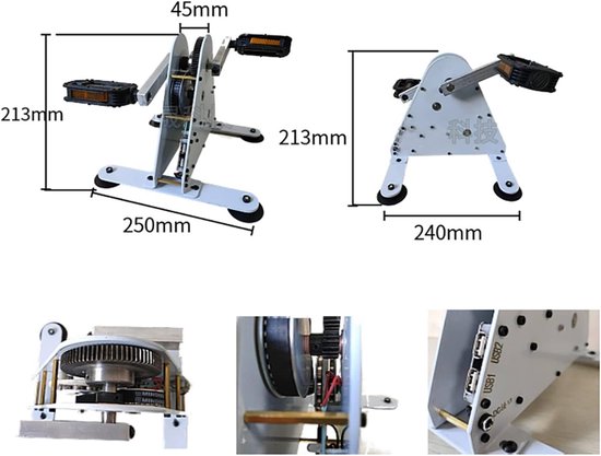 Pedaal Pedaal Generator - Fitness Oplader - Apparaten Opladen - Dubbele USB ...