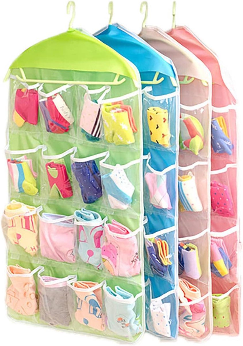 Hangende Organizer - Opbergtas Kast - Ruimte Besparen - Ademend Mesh - 80x42 cm - Blauw