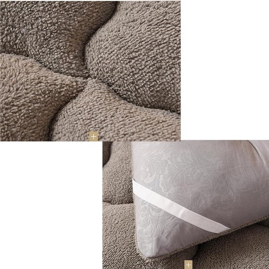 Opvouwbare Matras - Vloermatras Gasten - Ruimtebesparend Slapen - Anti-stress Vulling - 71 x 79 Inch - Geel — afbeelding 2