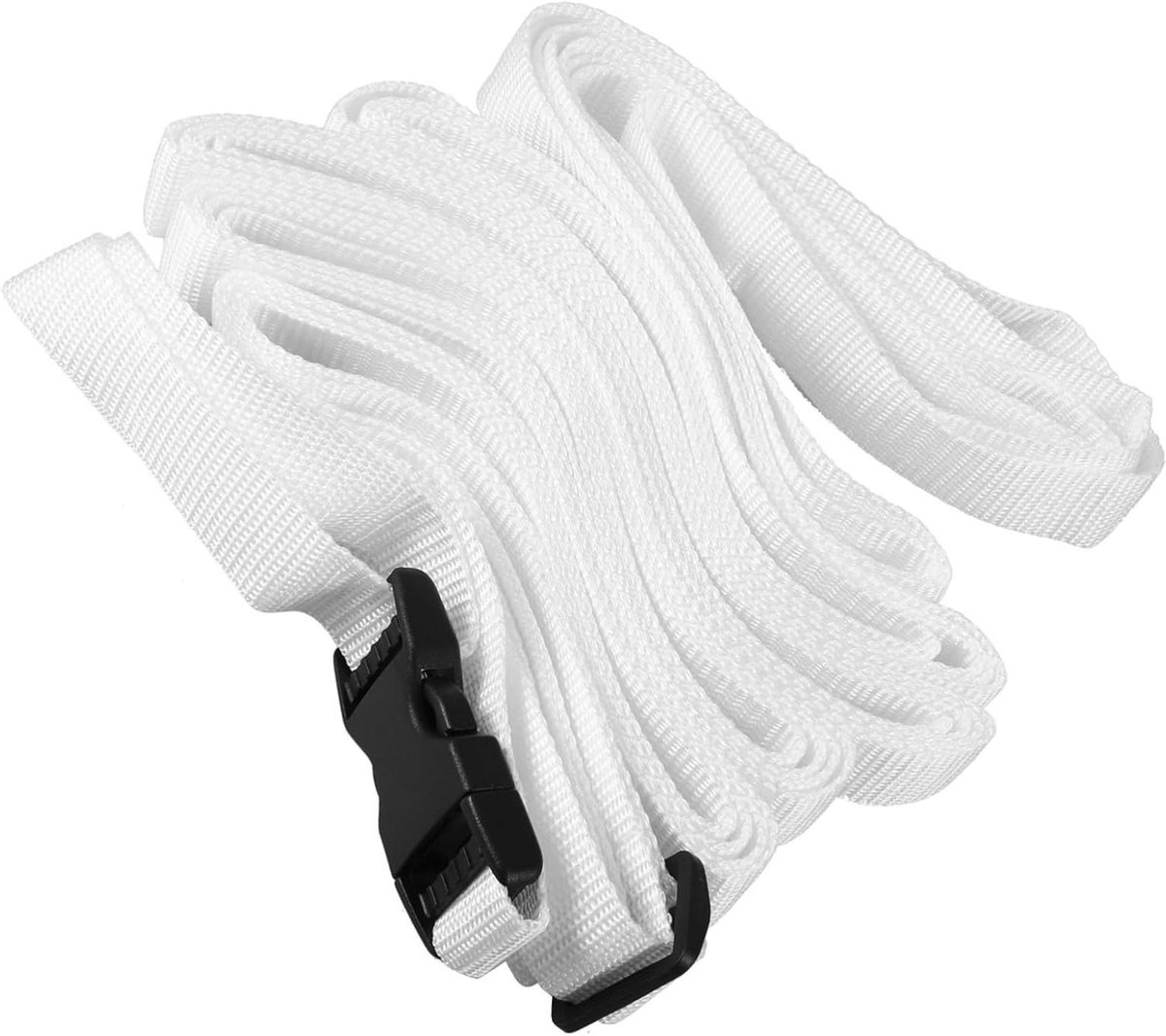 Bed Verbinding Strap - Matras Connector - Bedden Koppelen - Verstelbare Gesp - 10 Meter Lang - Wit
