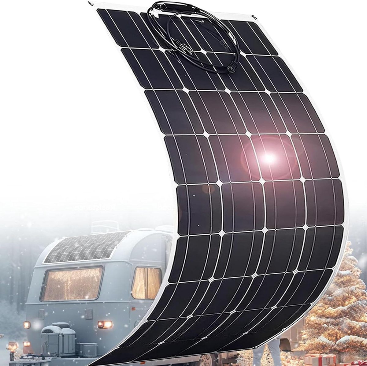 Flexibel Zonnepaneel - Hoogrendement Module - Accu Laden - Monokristallijn Silicium - 520 Watt - Zwart