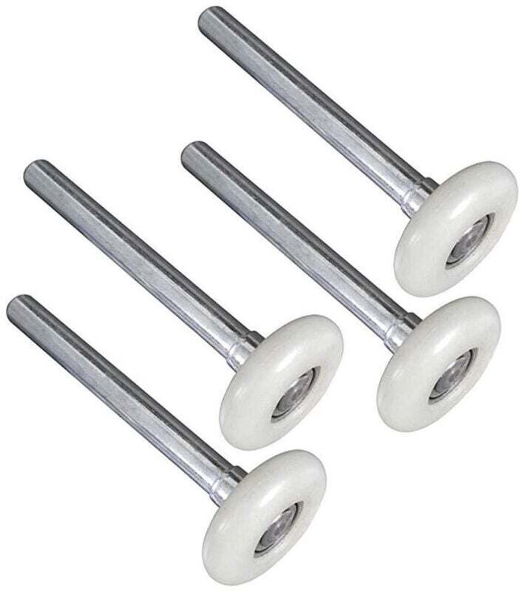 Garagedeurwielen, nylon, 120 mm, 4 stuks, geschikt voor garagehouders.