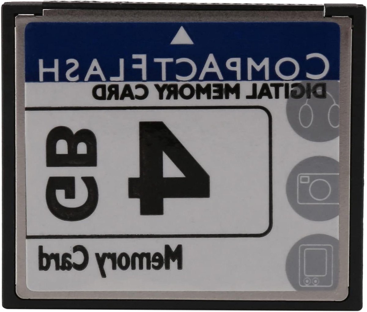 Compact Flash Kaart - Geheugenkaart Opslag - Foto's Opslaan - Snelle Overdracht - 4GB - Wit Blauw