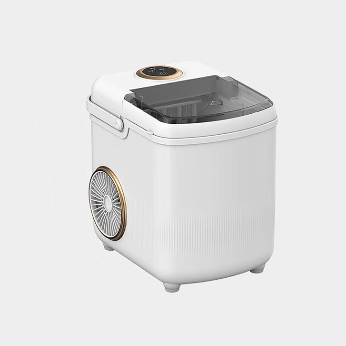 IJsblokjesmachine - IJsmachine aanrecht - Drankjes Koelen - Snel ijs in 6 minuten - 22 lbs per dag - Zilver