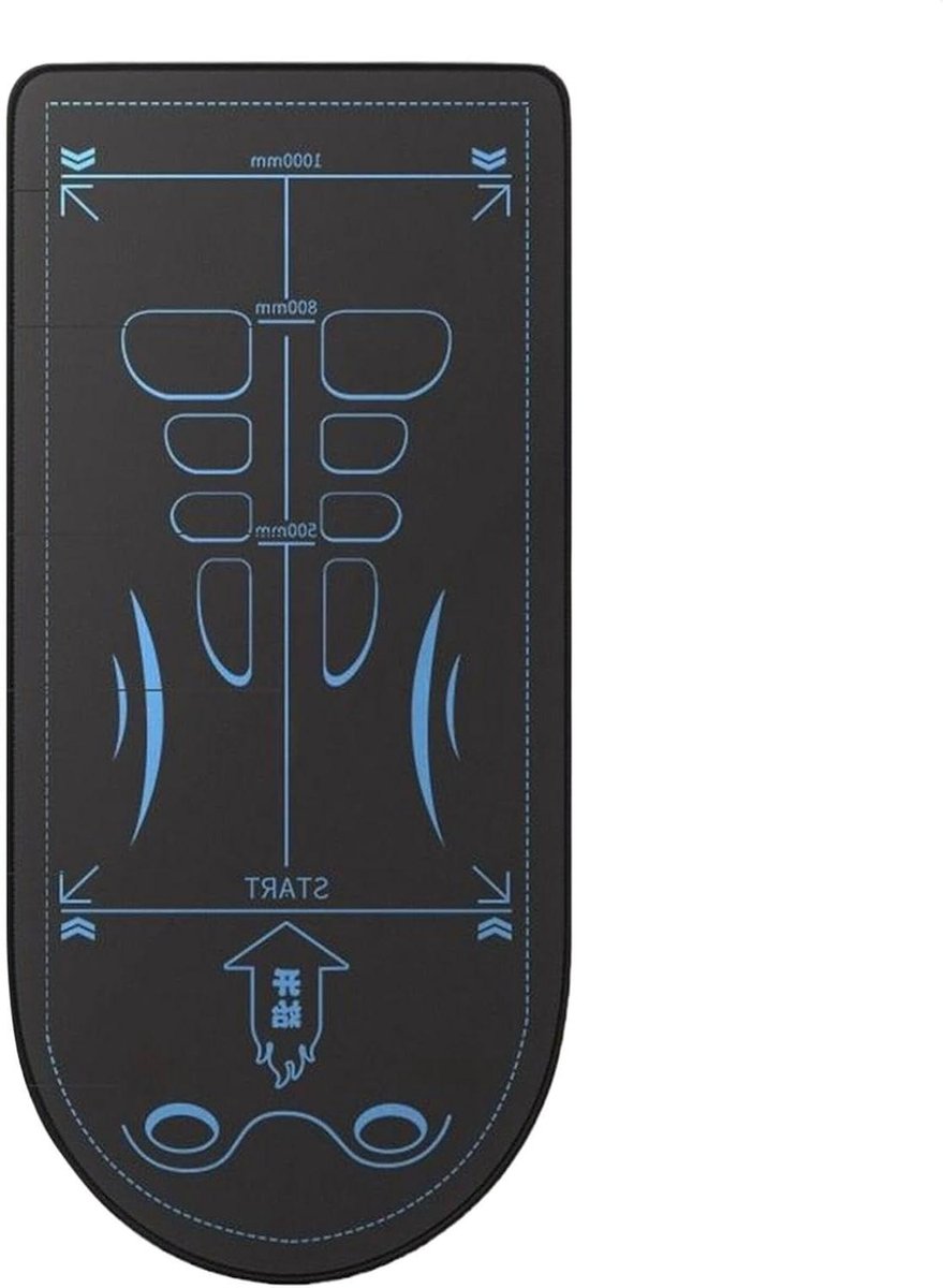 Ab Roller Mat - Kniebeschermer Workout - Buikspieroefeningen - 7 mm Dik - 60 x 60 cm - Zwart