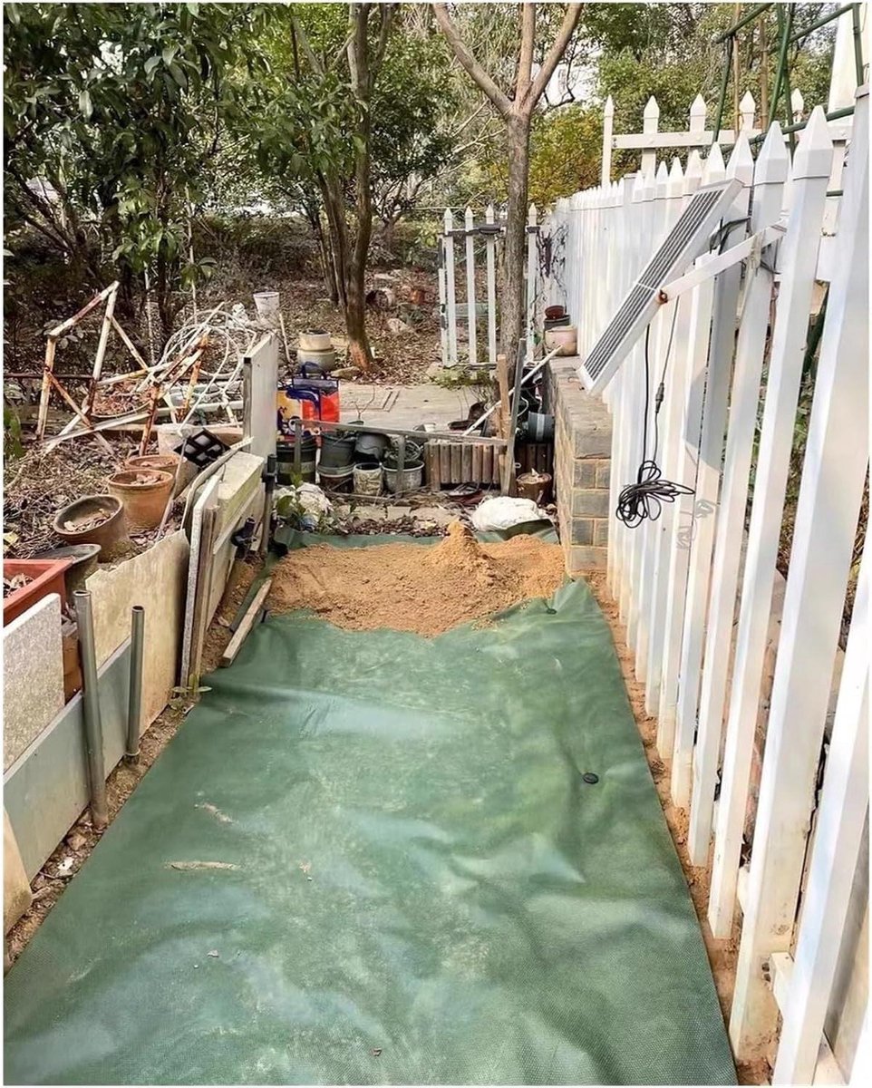Gronddoek Tuin - Wering Bodembedekker - Onkruid Vrij Houden - Hoge Waterdoorlatendheid - 1x5m - Zwart