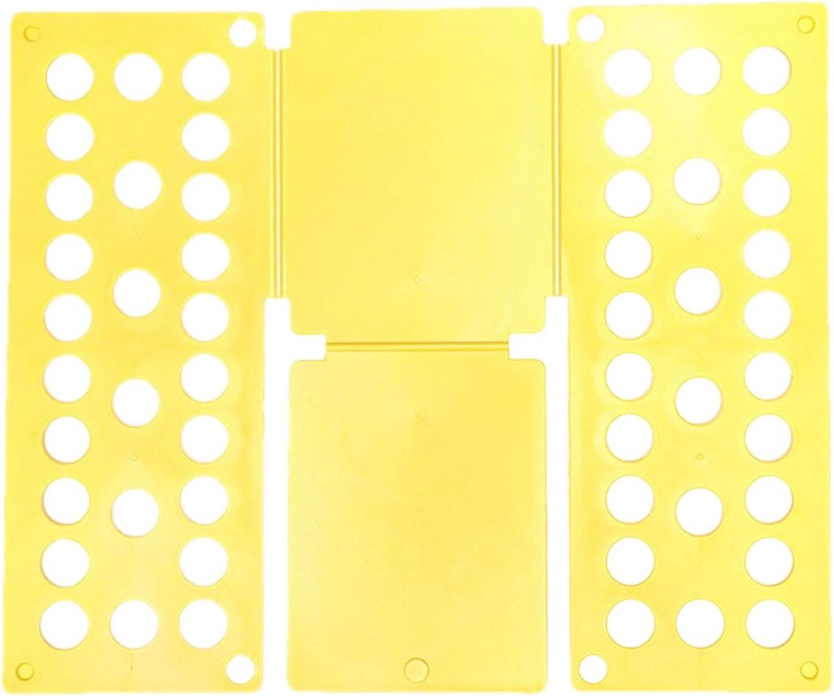 Kledingorganizer - Vouwplank - Kleding opbergen - Verstelbare randen - 40 x 48 cm - Geel
