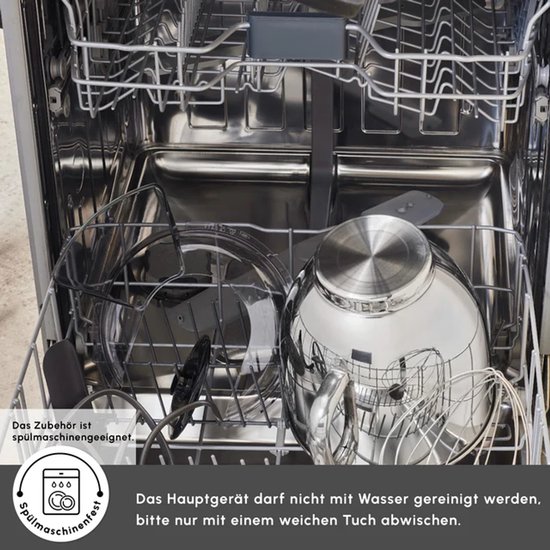 Karaca Mastermaid Chef Ultra - Keukenmachine - 2000W - 7L - Digitaal Display - Galaxy Grey van Karaca — afbeelding 4