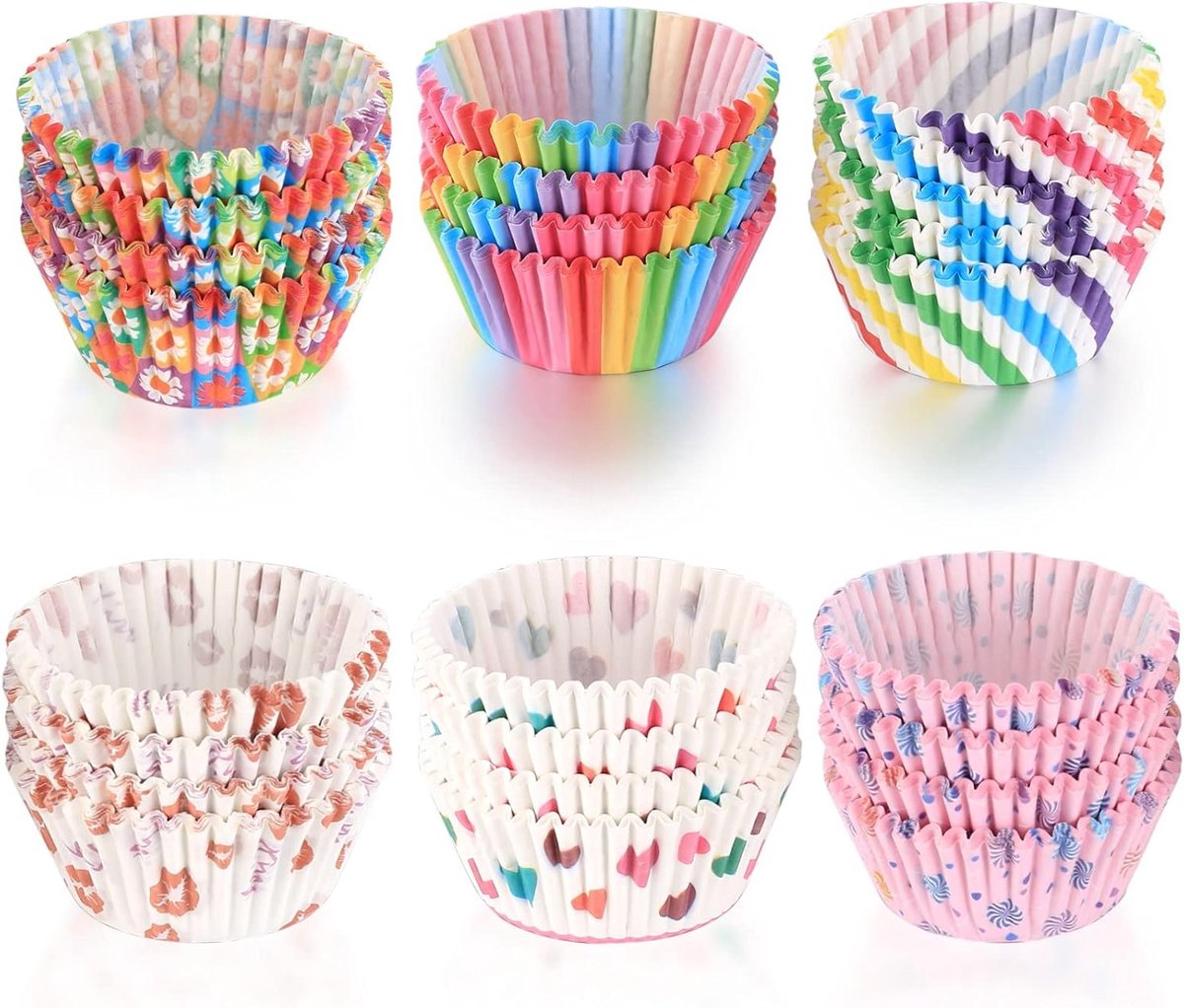 Diverse Cakevormen voor het Maken van Taarten, Muffins en Gebak - 600 Stuks