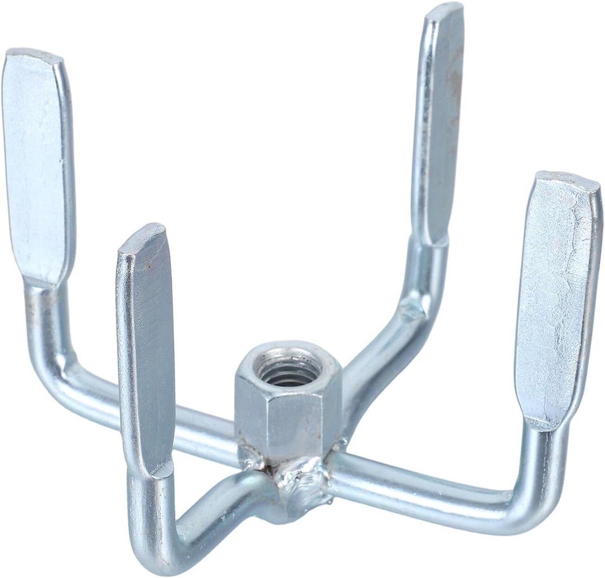 Mortelmenger Opzetstuk - Betonmixer Accessoire - Materiaalmengen - Duurzaam Metaalontwerp - 10.5 cm - Zilver