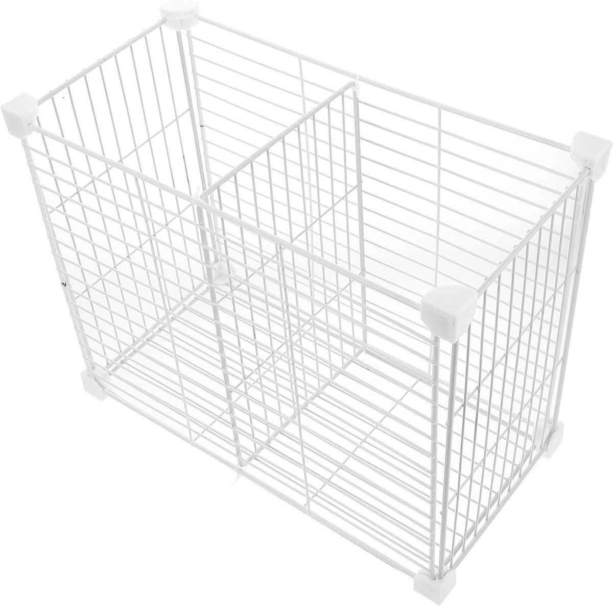 Vriezer Organizer - Koelkast Mandje - Voedsel Opslag - Met Extra Mandje - 37x30x19 cm - Wit