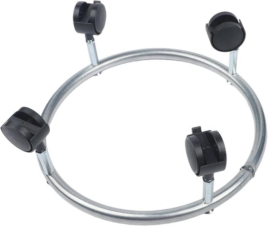 Propaan Tank Dolly - Gas Cilinder Cart - Veilig Verplaatsen - Met Remmen - 100LB Capaciteit - Zilver — afbeelding 4