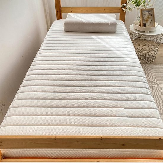 Japanse futonmatras - Slaapmat opvouwbaar - Comfortabel slapen - Extra zacht katoen - 80x190cm - Grijs — afbeelding 3