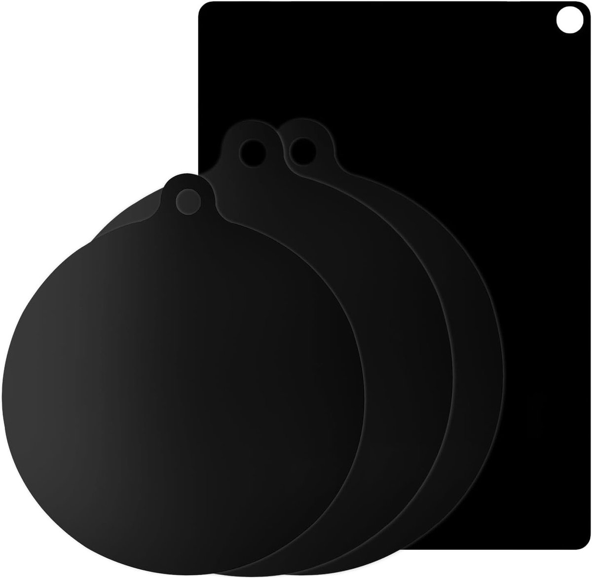 Set van 4 inductie deksels, siliconen matten 22 cm / 24 cm / 35 x 25 cm, hittebestendig tot 260 °C, bescherming voor keramische kookplaten, anti-aanbak en vuilafstotend, universeel gebruik, ideaal voor koken en bakken