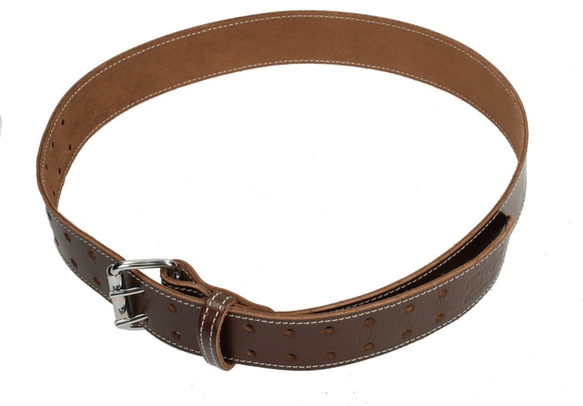D4E 50MM LEDEREN RIEM IN DONKERBRUIN NERFLEER