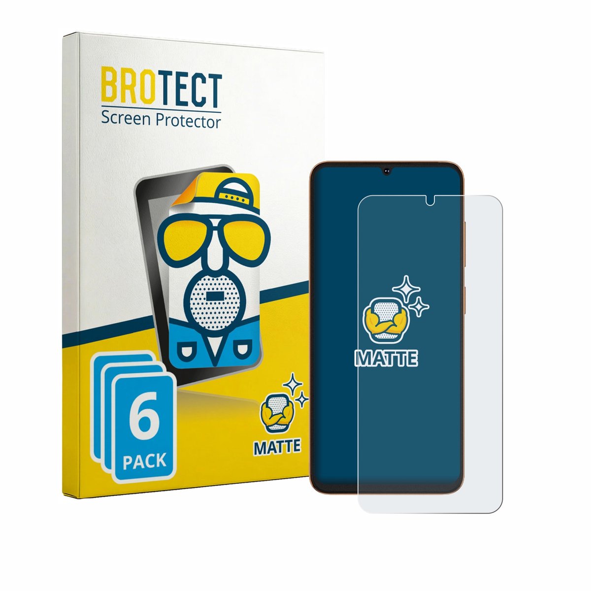 BROTECT - Screenprotector voor Hotwav A26 Ultra - Folie Beschermfolie matte 6 Stuks