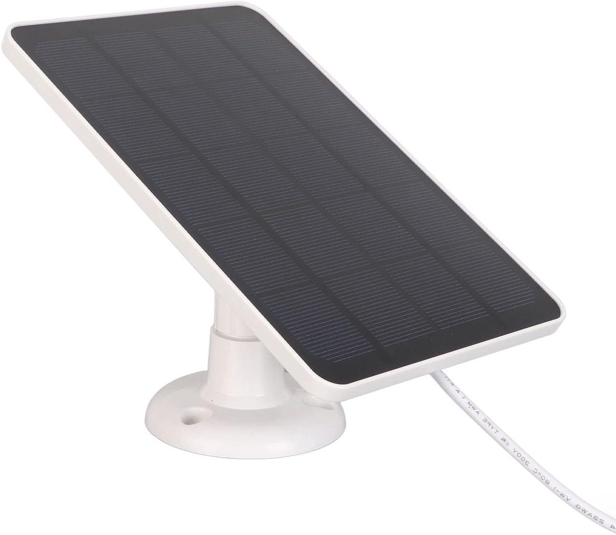 Zonnepaneel Camera - Solar Charger - Continue Stroom - IP65 Waterdicht - 4 Watt - Wit