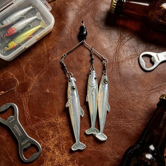 Zoutwater Kunstaas - Flexibele Swimbait - Vissen Op Baars - Natuurlijke Schoolnabootsing - 7.5 cm - Niet gespecificeerd — afbeelding 5
