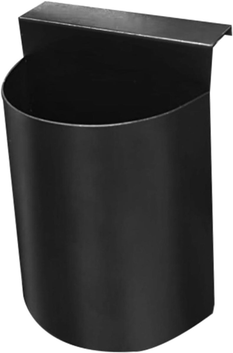Graanschep Houder - Keuken Organizer - Keuken Opbergen - Hangend Ontwerp - 16.3x12x9.5cm - Zwart
