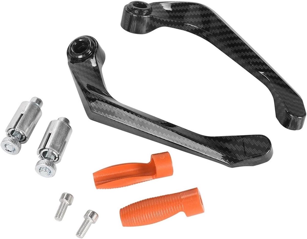 Handbescherming Motorfiets - Stuurbeschermers Hendel - Bescherming Tijdens Rijden - Aluminiumlegering Hoge Dichtheid - Universeel 7/8 Inch - Zwart
