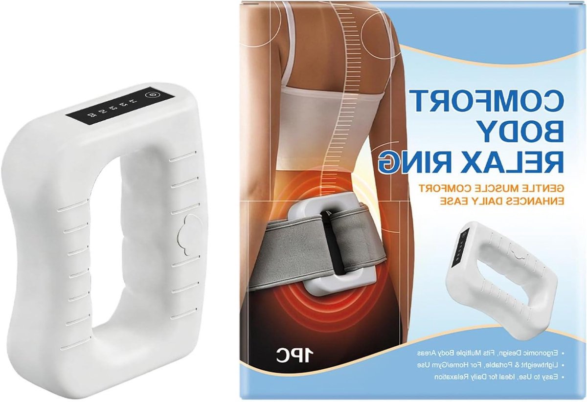 Fascia Massager - Cellulitis Ring - Spierontspanning Thuis - Thermische Pulstechnologie - 145 x 95 x 165 cm - Grijs
