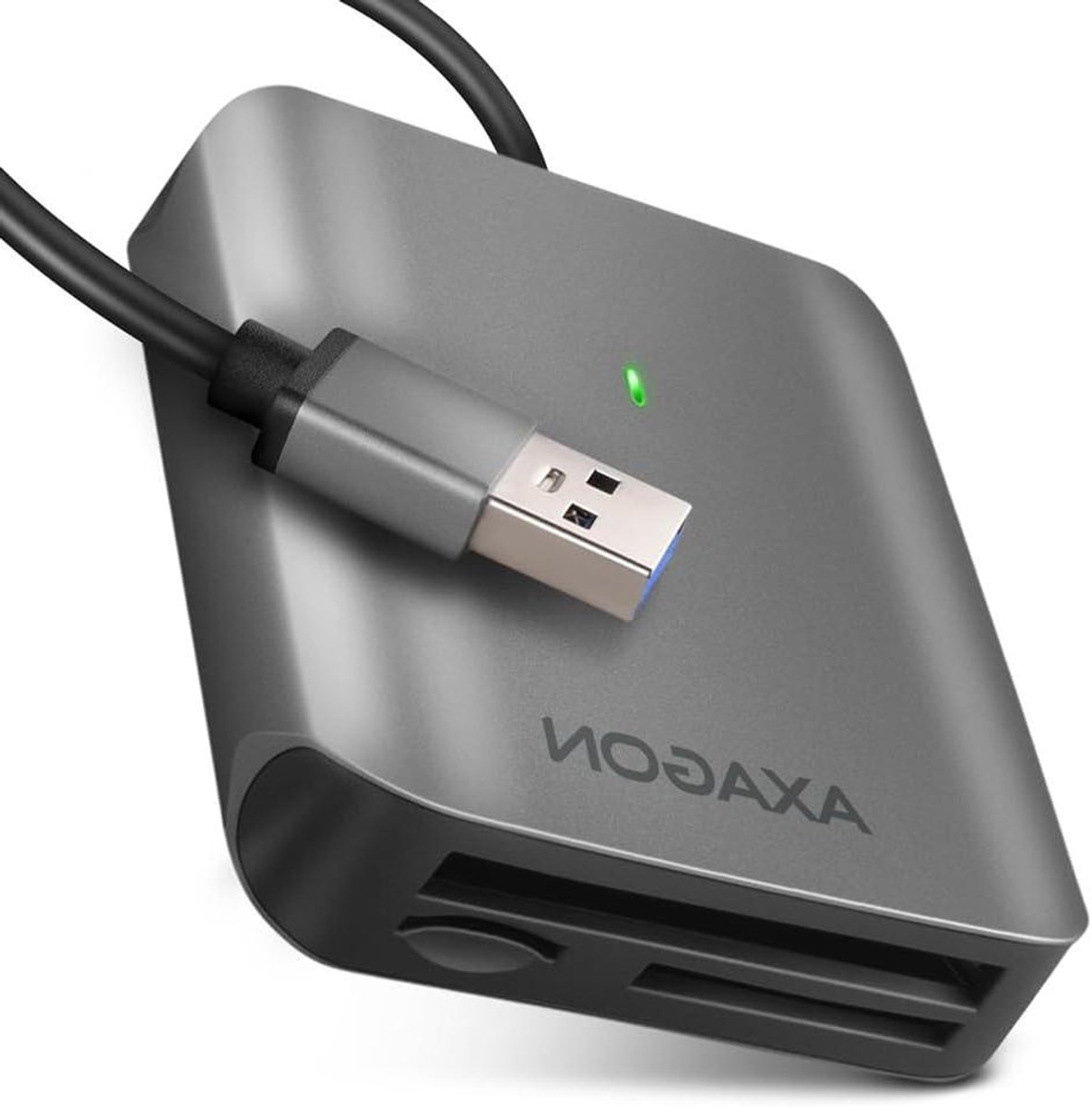 Externe Kaartlezer - SD Kaartlezer - Bestanden Overzetten - USB-A 3.2 Gen 1 - 3-Slot - Zwart