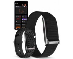Shrivasta Activity Tracker | Dames & Heren Zwart- Smart armband met Hartslagmeter - Zuurstofmeter (SpO2) - Bloeddrukmeter – Stappenteller & Slaaptracker – menstruatiecyclus - incl. 2 Armbanden