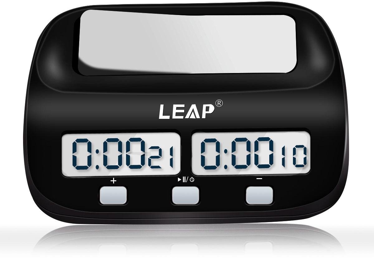 Schaakklok - Digitaal - Timer - Schaken - Plastic - Zwart