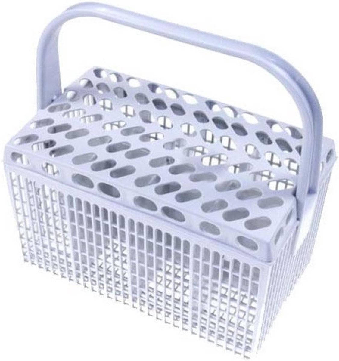 Bestekmand Vaatwasser - Afwasmand Bestek - Hygiënisch Reinigen - Roestvrij Staal PP - Vrijstaand - Lichtgrijs