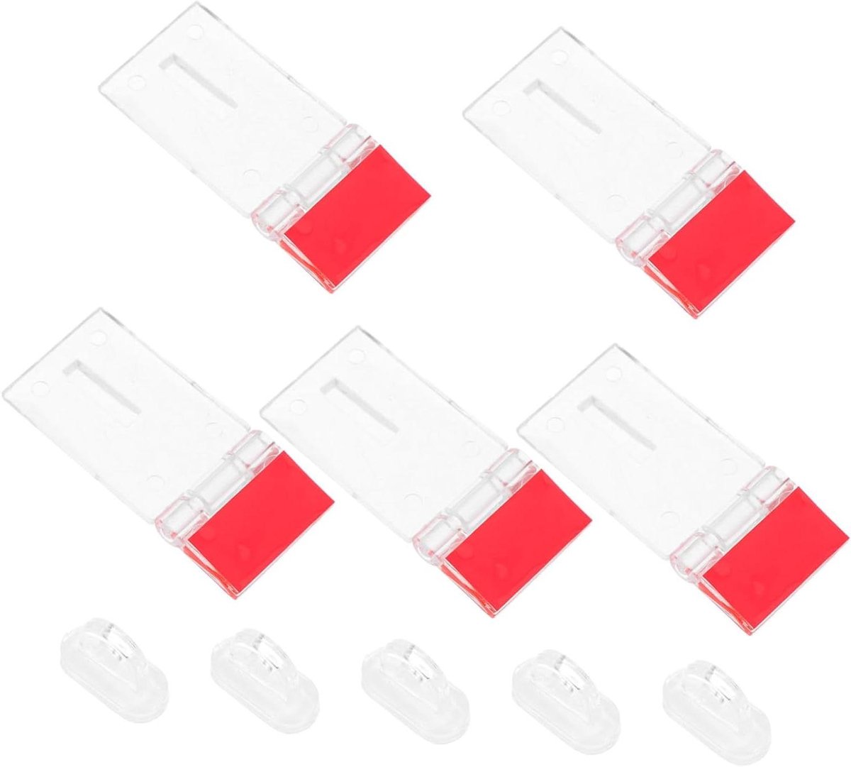 Transparante Acryl Grendel - Deursluiting Beveiliging - Kasten Schuren Poorten - Zichtbaar Sluitmechanisme - 5.7 cm - Transparant