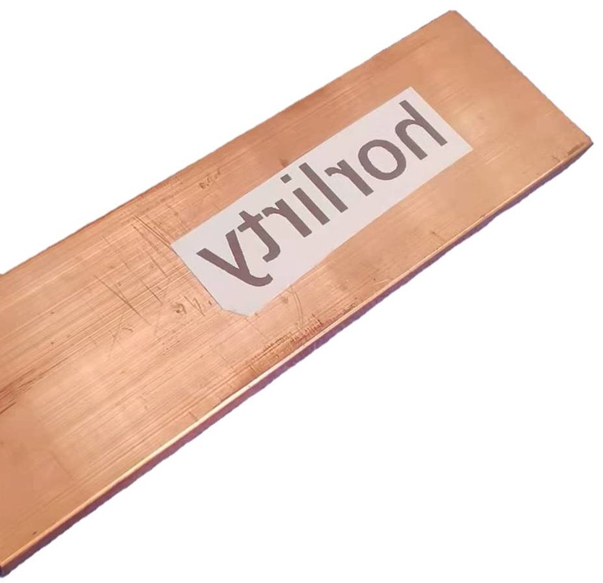 99.95% Puur Koperen Plaat en Strip, Dikte 3/4/5mm, Breedte 8/15/20/30/40/50mm, Lengte 100/200/300/400mm, Ideaal voor Elektronische Toepassingen en Doe-Het-Zelf Projecten