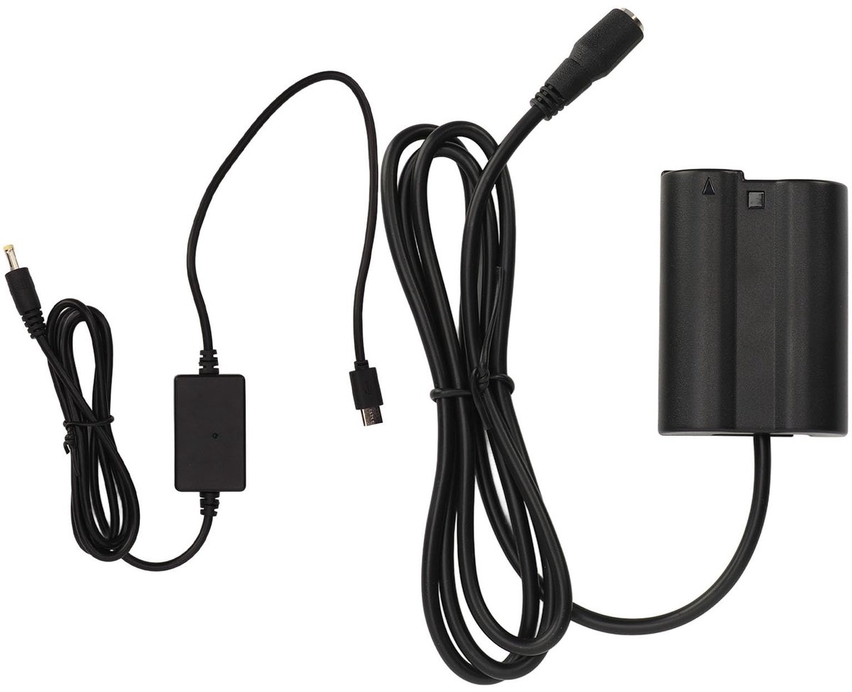 Dailygoody - Dummybatterij - DC Coupler - Ideaal voor langdurig fotograferen - Type C - Geschikt voor Z5 Z6 Z7 Z6II Z7II D500 D7500 - Compact en licht