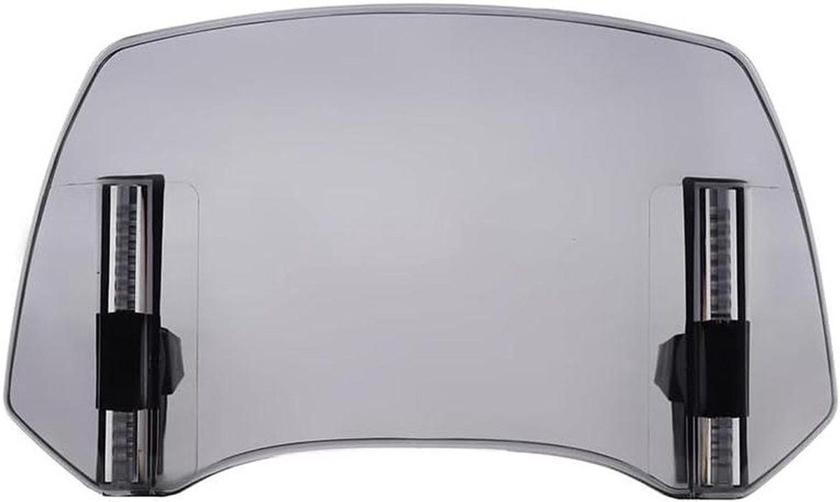 Motorfiets Windscherm - Winddeflector Motor - Verbeteren Rijcomfort - Verstelbare Hoogte Hoek - 290mm x 156mm - B-Smoke