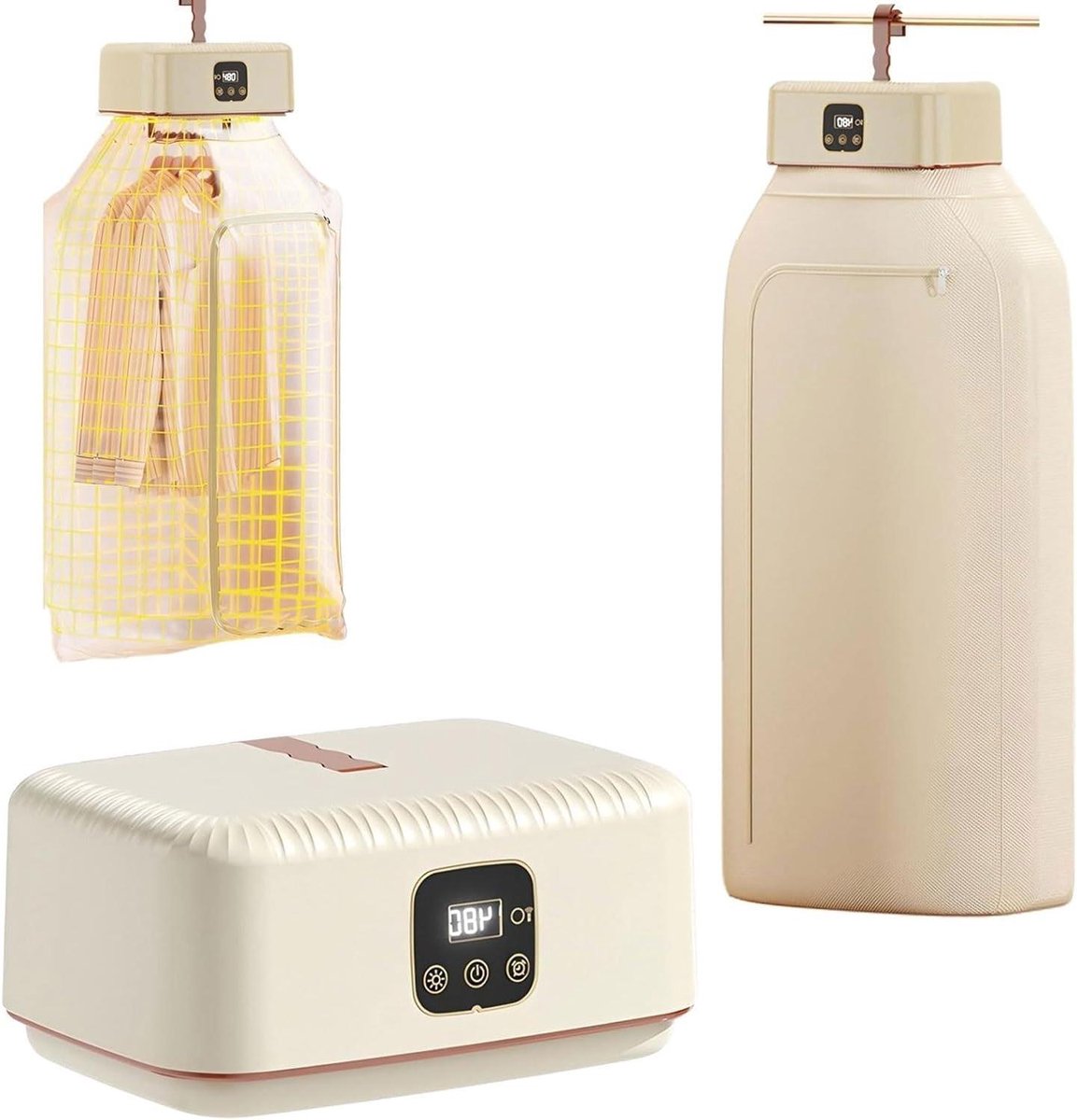 Automatisch Strijkijzer Droger - Kledingverzorgingsapparaat Stoomstrijker - Kreukels Verwijderen - Verticale Stoomfunctie - 10 kg capaciteit - One Color