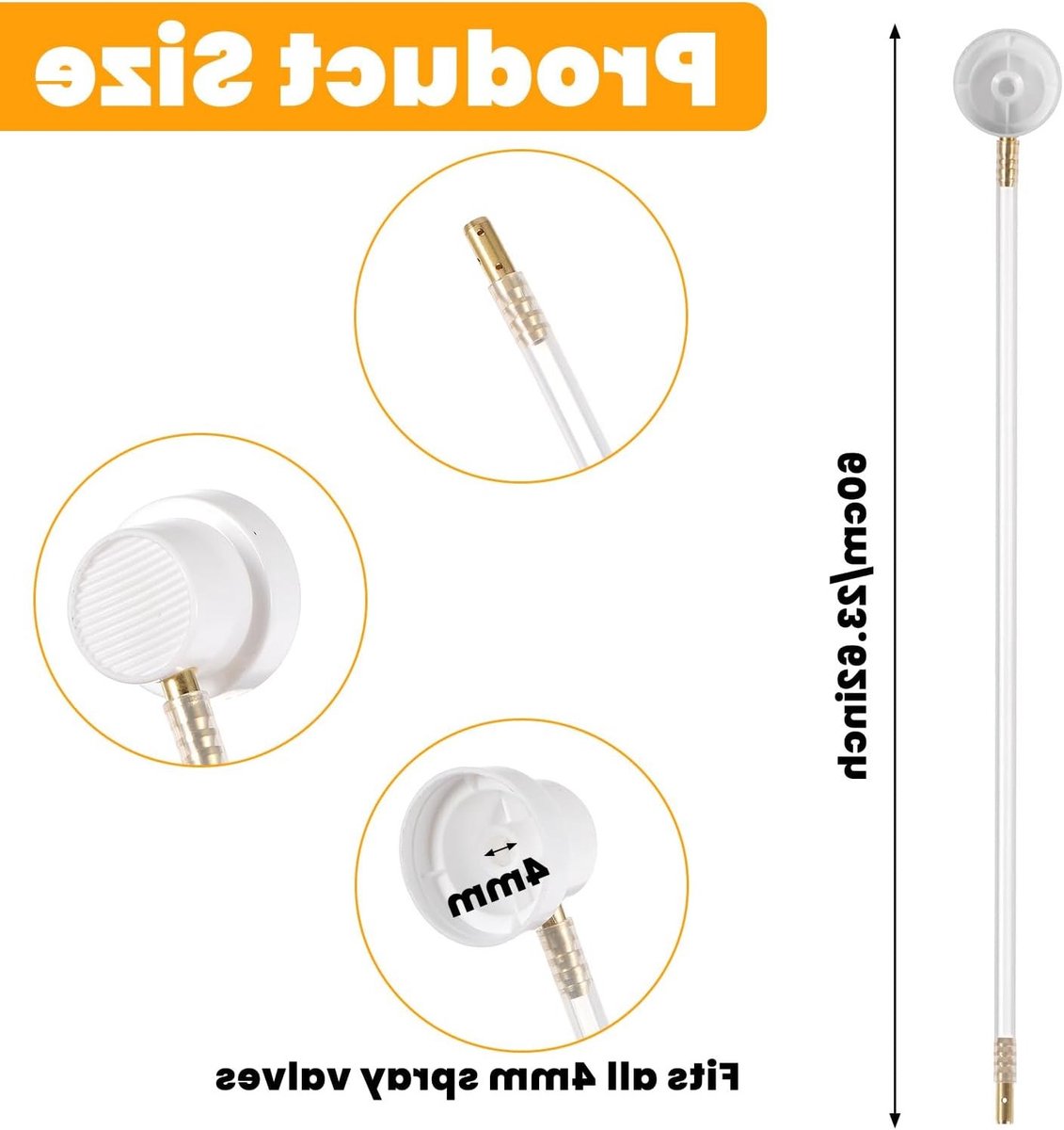 2 x Spraymondstuk met 360° Verlengslang voor Efficiënte Tuinbesproeiing en Sproeien van Planten