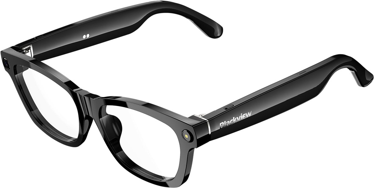 Blackview BV100 Smart Glasses - Slimme bril met camera - Spraakgestuurde AI-assistent - Bluetooth-bellen, vertaling, objectherkenning - BT 5.4 - 32GB - 220 mAh - Transparant thumbnail 5