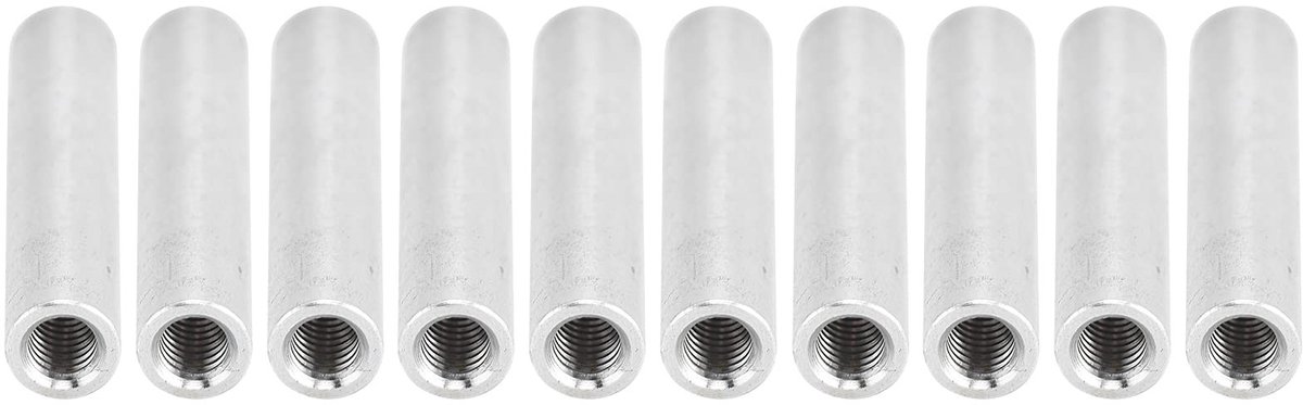 aladdien - Ronde afstandhouder - M4x0,7 mm - Slijtvast - Aluminium - Werkstukbevestiging - Ideaal voor structurele ondersteuning - Lengte 46 mm