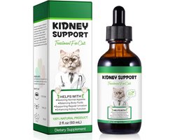 Oimmal Nier & Urinewegen Druppels voor Katten - Vloeibaar Kat Supplement - 60 ml