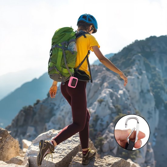Beschermhoes geschikt voor JBL Go 5 Bluetooth Speaker - Meerdere Kleuren - Schokbestendig - Krasbestendig - Siliconen - Hoesje - Case - Bescherming - Roze van Merkloos — afbeelding 4