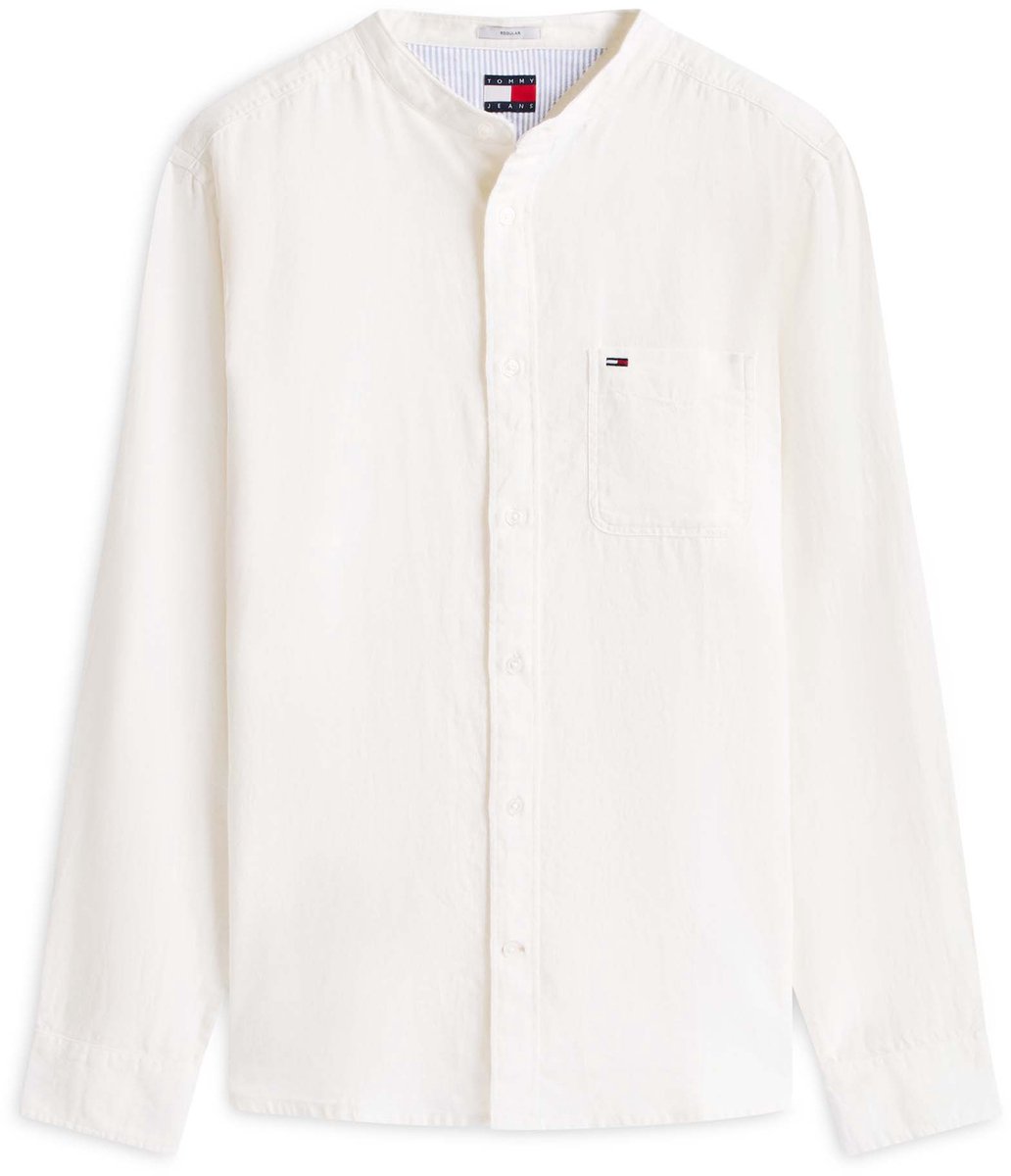 Tommy Jeans Overhemd Tjm Reg Linen Mx Ban Fashion Wear Volwassen Beige