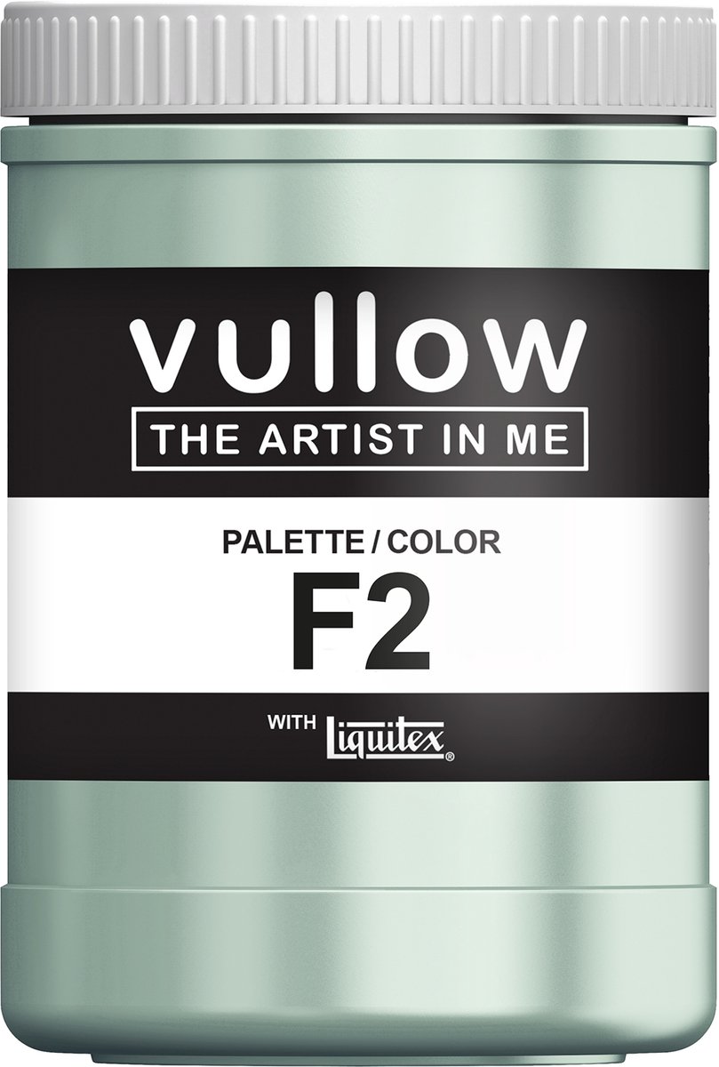 Vullow® Acrylverf F2 Mintgroen – Mat – 1 Liter – Voor Canvas, Hout en Papier